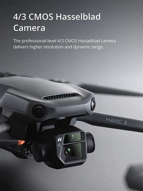 DJI Mavic 3, Drone with 4/3 CMOS Hasselblad Camera, 5.1K。